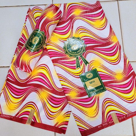 tissu pagne wax africain 6 yard,ventes solidaire,lafermedeleo,La ferme de Léo,