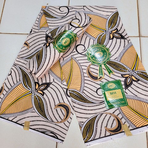 tissu pagne wax africain 6 yard,ventes solidaire,lafermedeleo,La ferme de Léo,