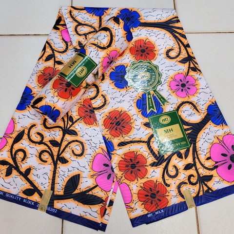 tissu pagne wax africain 6 yard,ventes solidaire,lafermedeleo,La ferme de Léo,