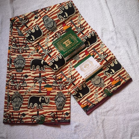 tissu pagne wax africain 6 yard,ventes solidaire,lafermedeleo,La ferme de Léo,