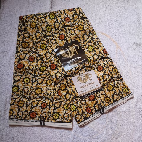 tissu pagne wax africain 6 yard,ventes solidaire,lafermedeleo,La ferme de Léo,