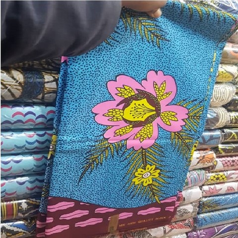 tissu pagne wax africain 6 yard,ventes solidaire,lafermedeleo,La ferme de Léo,