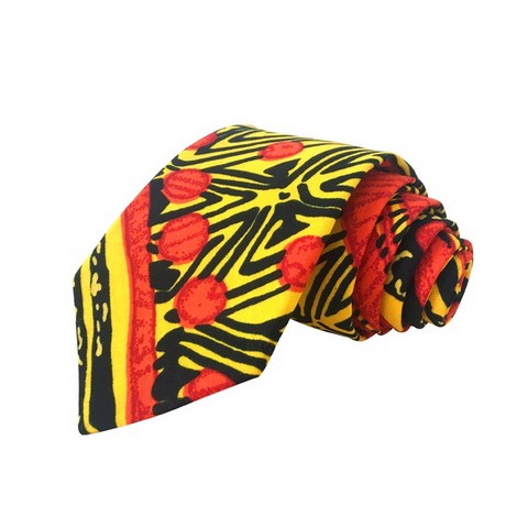 cravatte en tissu pagne