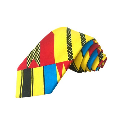 cravatte en tissu pagne