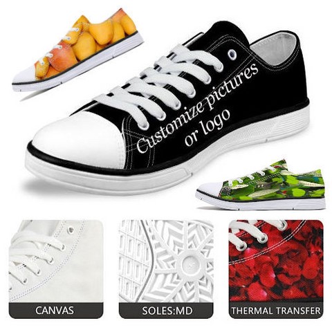 Chaussures en toile mixte à personnaliser par votre image