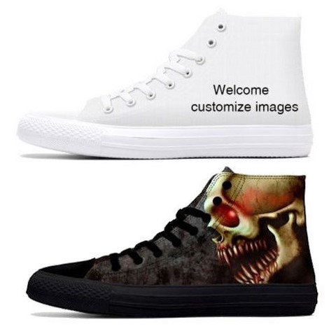 Chaussures en toile mixte à personnaliser par votre image