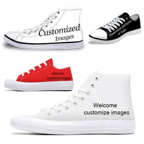 Chaussures en toile mixte à personnaliser par votre image