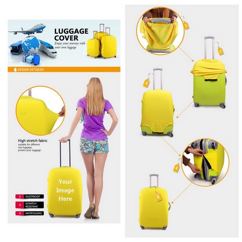 Housse valise à Personnaliser avec Image ou Logo