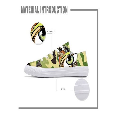 Chaussures en toile mixte à personnaliser par votre image